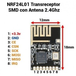 NRF24L01 Transreceptor SMD...