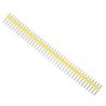 Header macho 2.54mm 40x1 posiciones (amarillo).