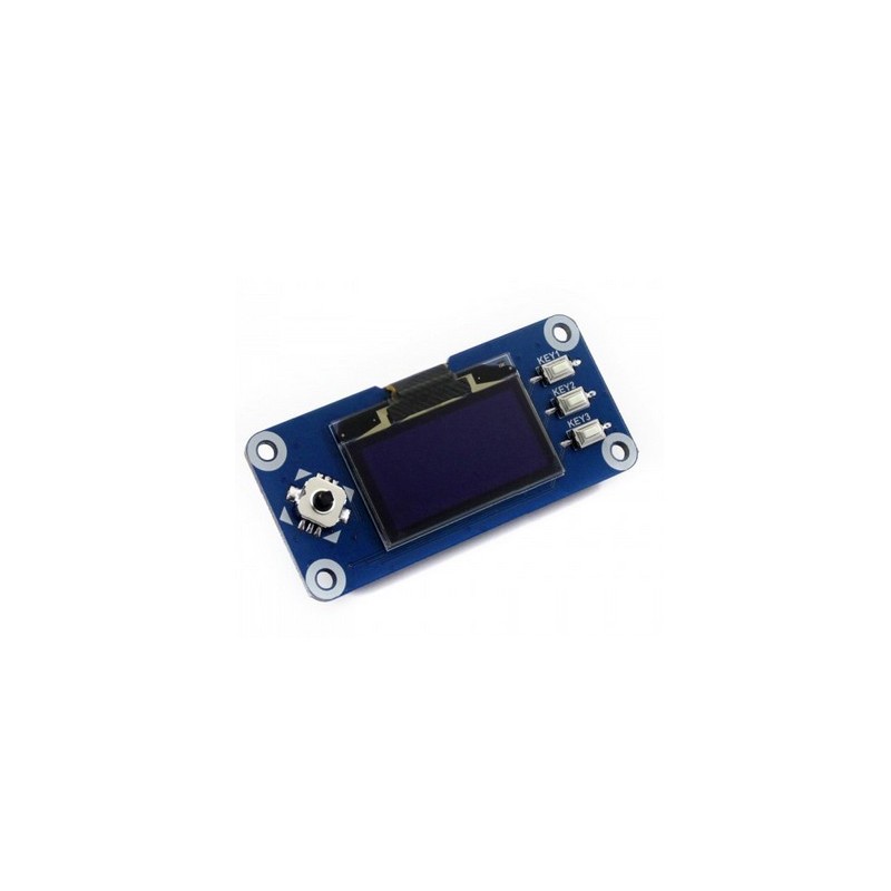 128x64, 1.3inch OLED display HAT for Raspberry Pi