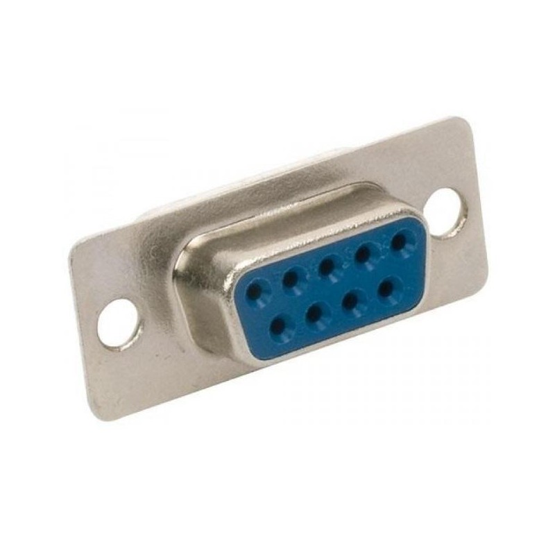 Conector DB9 hembra para cable.
