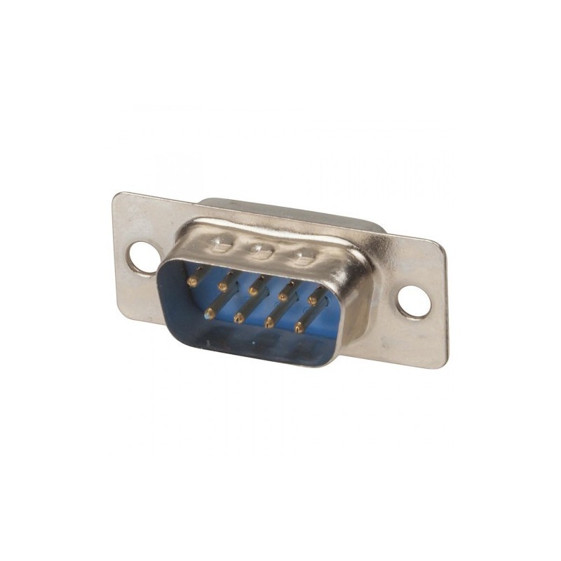 Conector DB9 macho para cable.