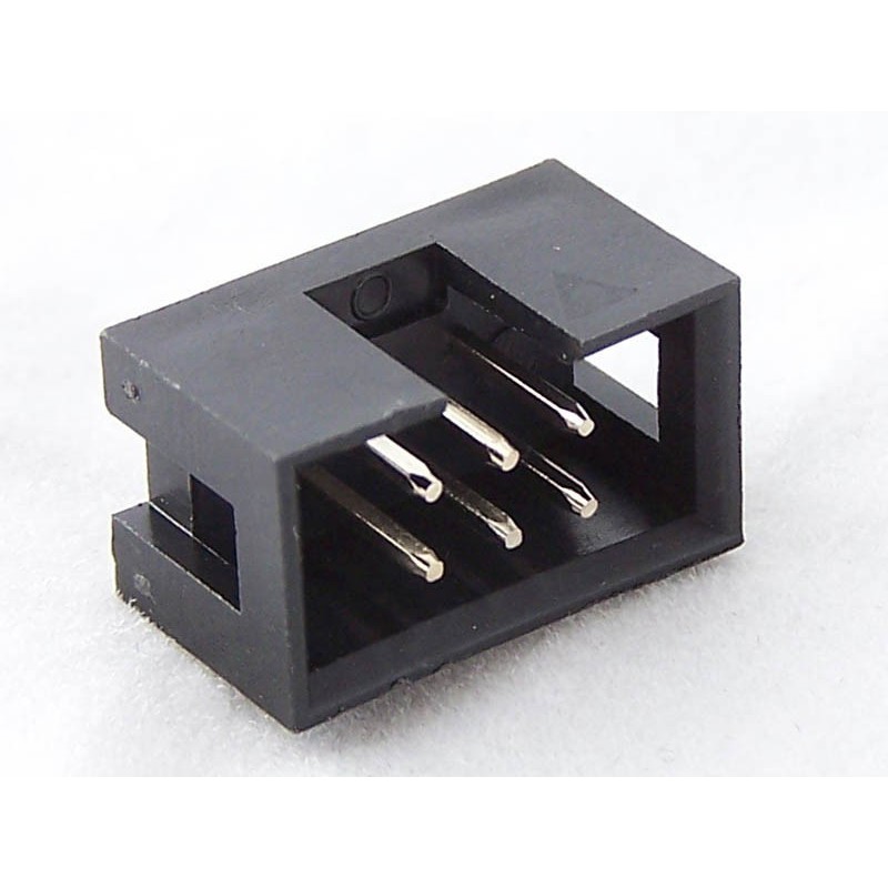 Conector IDC macho 3x2 para cable plano
