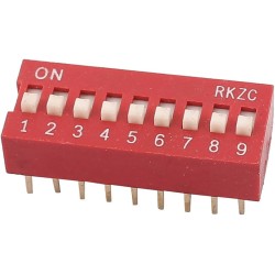 Dip Switch 9 posiciones...