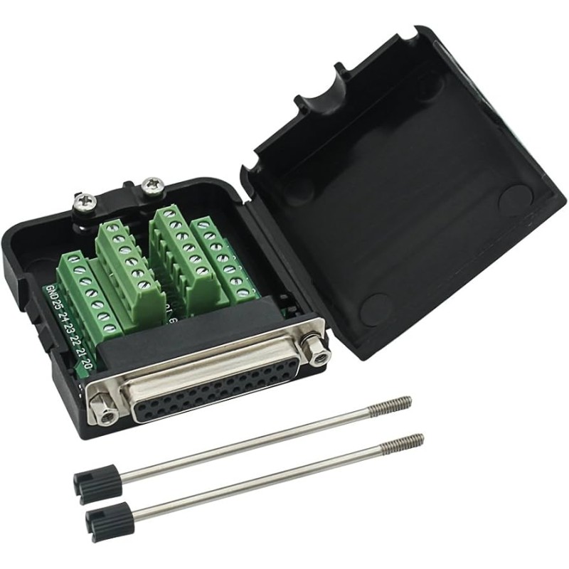 Adaptador db25 hembra a terminal de bloque con carcasa