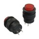 Pulsador con led y enclave 16mm 3A 250VAC (Rojo)