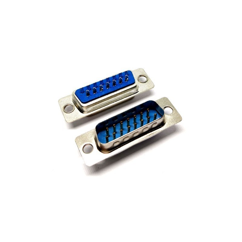 Conector DB15 de 2 filas Macho