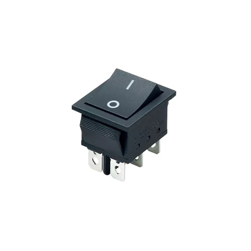 Rocker switch 30x25mm color negro