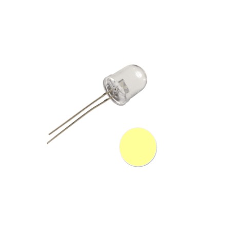 LED 10mm color blanco calido