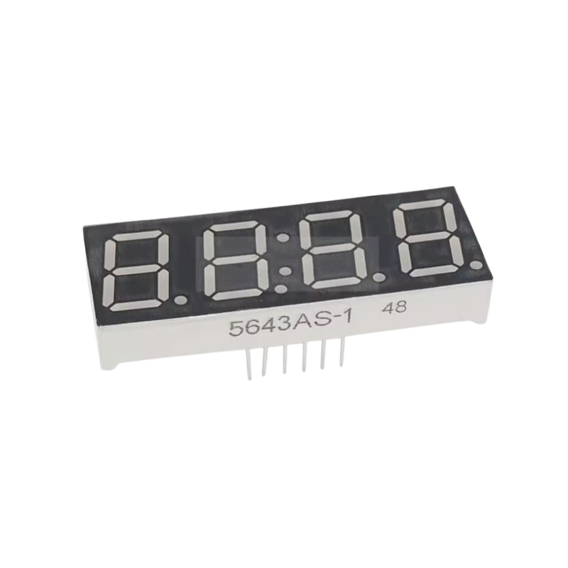 Display cuádruple 7 segmentos cátodo común color rojo 0.56 inch