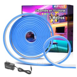 Tira de Led Neón color azul 5m