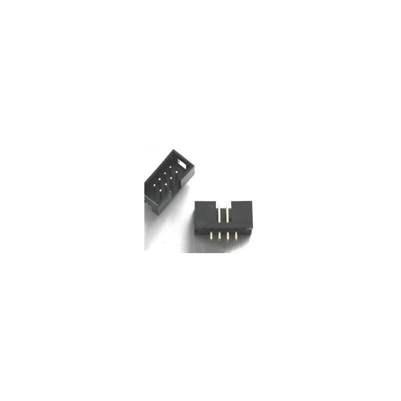 Conector IDC macho 4x2 para cable plano