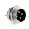 Conector circular macho 12mm x 4 posiciones