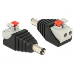 Power Jack DC hembra con push button 2 posiciones