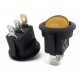 Rocker Switch redondo 20mm con luz amarillo (LED 12V)