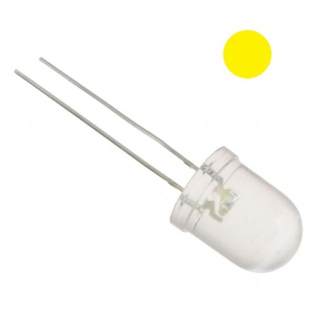 LED ultrabrillante amarillo 10 mm