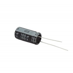 Capacitor electrolítico 100uF 100V