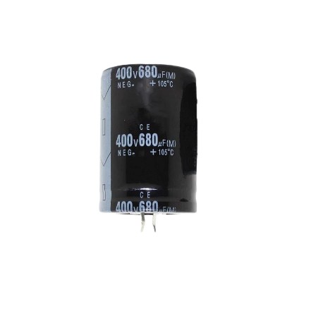 Capacitor electrolitico 680uf 400V.