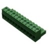 Terminal de bloque desmontable 12 posiciones hembra en ángulo 5mm