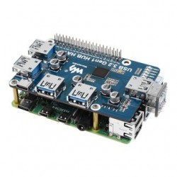 USB 3.2 Gen1 HUB HAT for Raspberry Pi (SKU 17584)