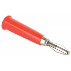 Plug banana rojo 4 mm