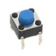 Push button Th 4 pines 6x6 mm Color Azul