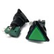 Switch Momentaneo Triangular SPDT Verde