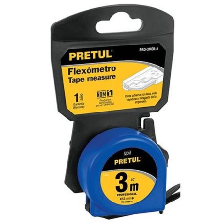 Flexometro Azul 3 Mt. Pretul