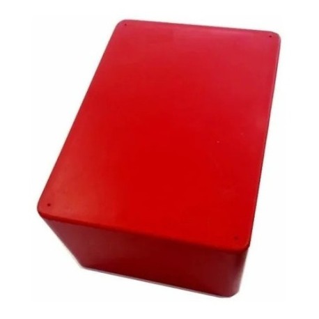 Caja para proyecto poliestireno rojo transparente 154mm x 84.5mm