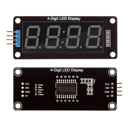 Módulo Display cuádruple 7 segmentos Ánodo común color Verde 0.56 inch