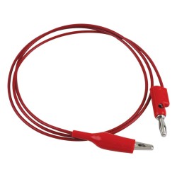 Cable Plug a Plug tipo BANANA, color rojo Steren Tienda