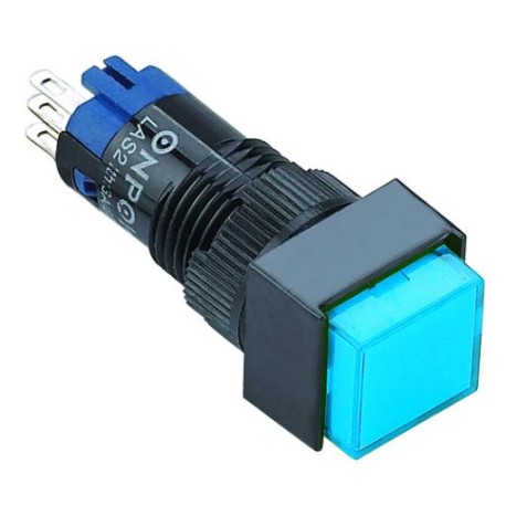 Switch cuadrado SPDT (azul)