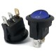 Rocker Switch redondo 20mm con luz amarillo (LED 12V)