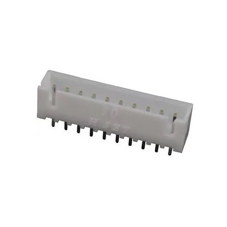 Conector JST 10P. 2.54mm Macho recto