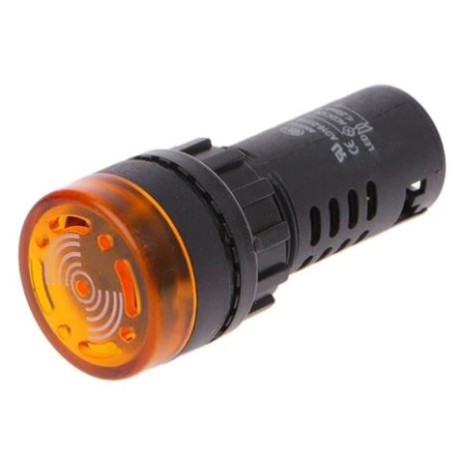 Lampara piloto 22mm color rojo 12V con buzzer