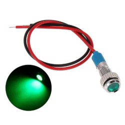 lampara Piloto LED 6mm color verde 5V