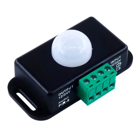 Sensor Pir De Movimiento 12 V-24 V 8 A Interruptor Ajustable