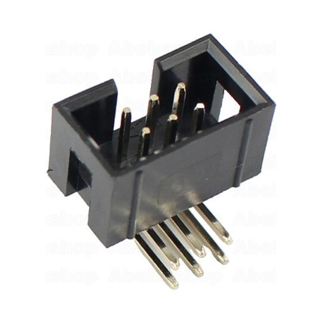 Conector IDC macho en ángulo 3x2 2.54mm.