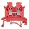 Clema de paso rail DIN JUK2.5B color rojo