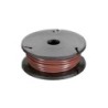 Carrete con 7.5 m de cable calibre 22 AWG color café