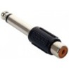 Adaptador de jack RCA a plug 6.3mm monoaural